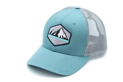 HGP Mountain Skyline Smoke Blue/Aluminum Snapback Trucker Hat