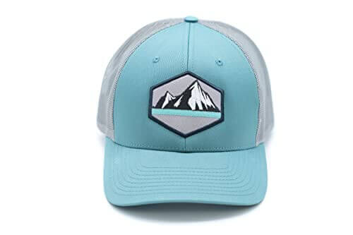 HGP Mountain Skyline Smoke Blue/Aluminum Snapback Trucker Hat 4