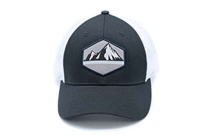 HGP Mountain Skyline Charcoal/Grey/White Snapback Trucker Hat 4