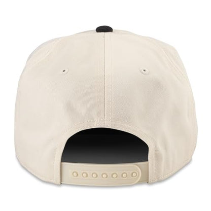 AMERICAN NEEDLE LA Kings NHL Burnett Adjustable Snapback Baseball Hat, Cream/Black (23020A-LAK-CRBK)