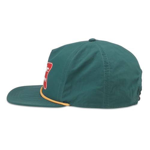 AMERICAN NEEDLE Miller High Life Catalina Adjustable Snapback Baseball Hat, Dark Green (23023A-MHL-DGRN)