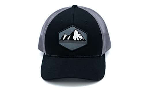 HGP Mountain Skyline Black/Charcoal/Grey Snapback Trucker Hat 4