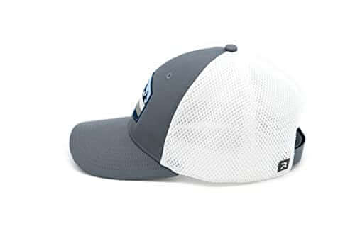 HGP Views Charcoal/White/Blue Velcro Trucker Hat 3