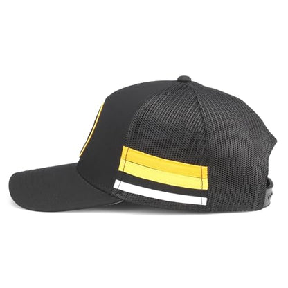 AMERICAN NEEDLE Boston Buins NHL Hotfoot Adjustable Snapback Baseball Hat, Black (23018A-BBR-BLK)
