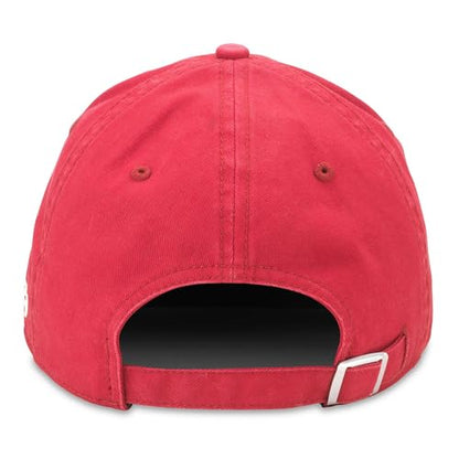 AMERICAN NEEDLE Ace Hardware Iconic Patch Adjustable Buckle Strap Baseball Hat, Red (43910A-ACEH-RED)