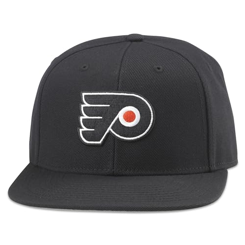 AMERICAN NEEDLE 400 Series NHL Team Hat, Philadelphia Flyers, All Black