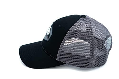 HGP Mountain Skyline Black/Charcoal/Grey Snapback Trucker Hat 3