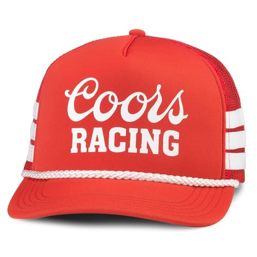 AMERICAN NEEDLE Coors Beer Talladega Adjustable Snapback Baseball Hat, Red (24003A-COORS-RED)