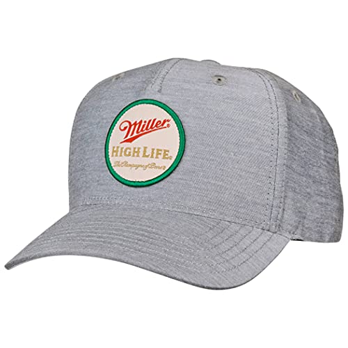 Miller High Life Hat: Grey Snapback Trucker Hat | Beer Hats