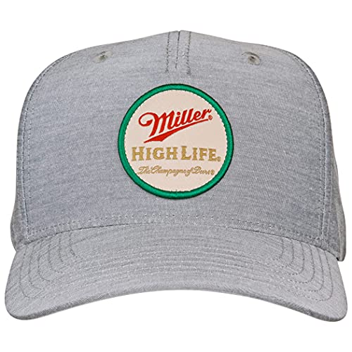 Miller High Life Hat: Grey Snapback Trucker Hat | Beer Hats 3