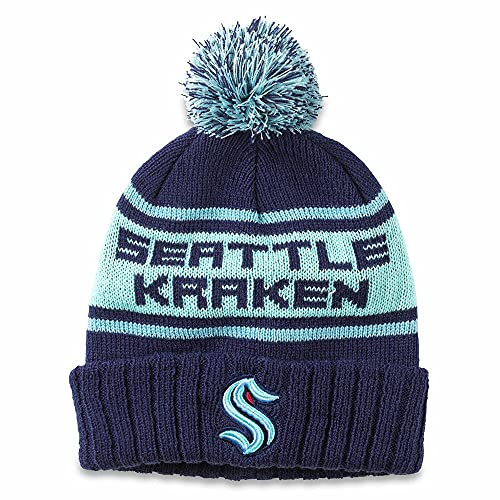 AMERICAN NEEDLE Kraken Pillow Line Beanie/Winter Cold Weather Pom Pom Hat