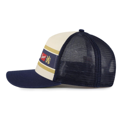 AMERICAN NEEDLE Coors Beer Sinclair Adjustable Snapback Trucker Baseball Hat Navy Ivory