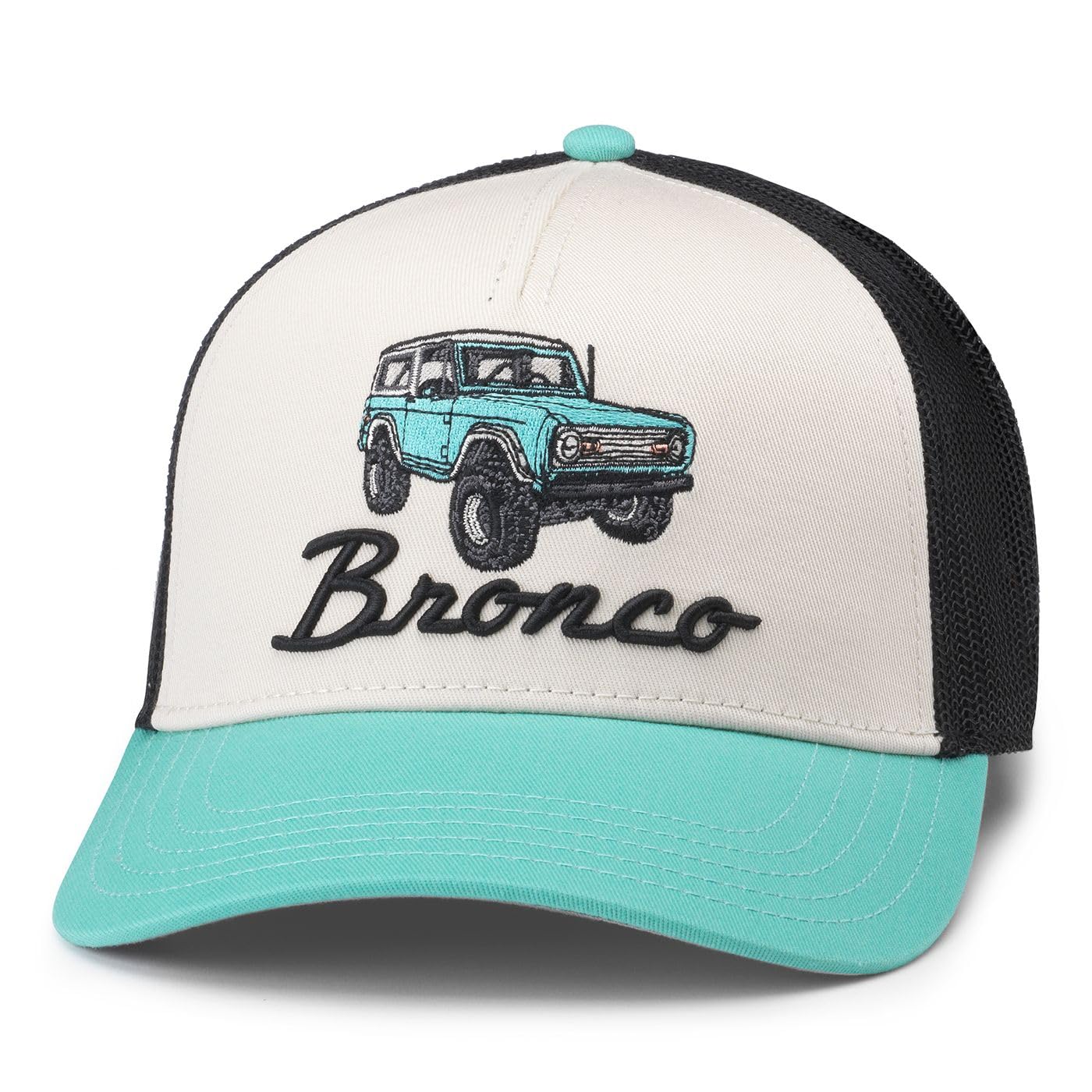 AMERICAN NEEDLE Ford Bronco Valin Adjustable Snapback Baseball Hat (42960B-BRONCO-BITB)