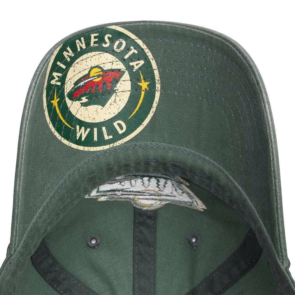 American NeedleNew Raglan NHL Team Adjustable Hat, Minnesota Wild, Green (36672A-MNW)