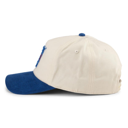 AMERICAN NEEDLE New York Rangers NHL Burnett Adjustable Snapback Baseball Hat, Cream/Royal (23020A-NYR-CRRY)