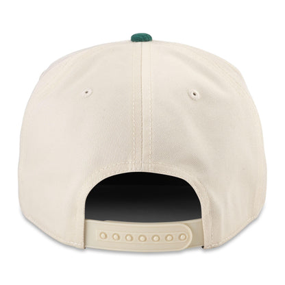 AMERICAN NEEDLE Minnesota Wild NHL Burnett Adjustable Snapback Baseball Hat, Cream/Dark Green (23020A-MNW-CRDG)