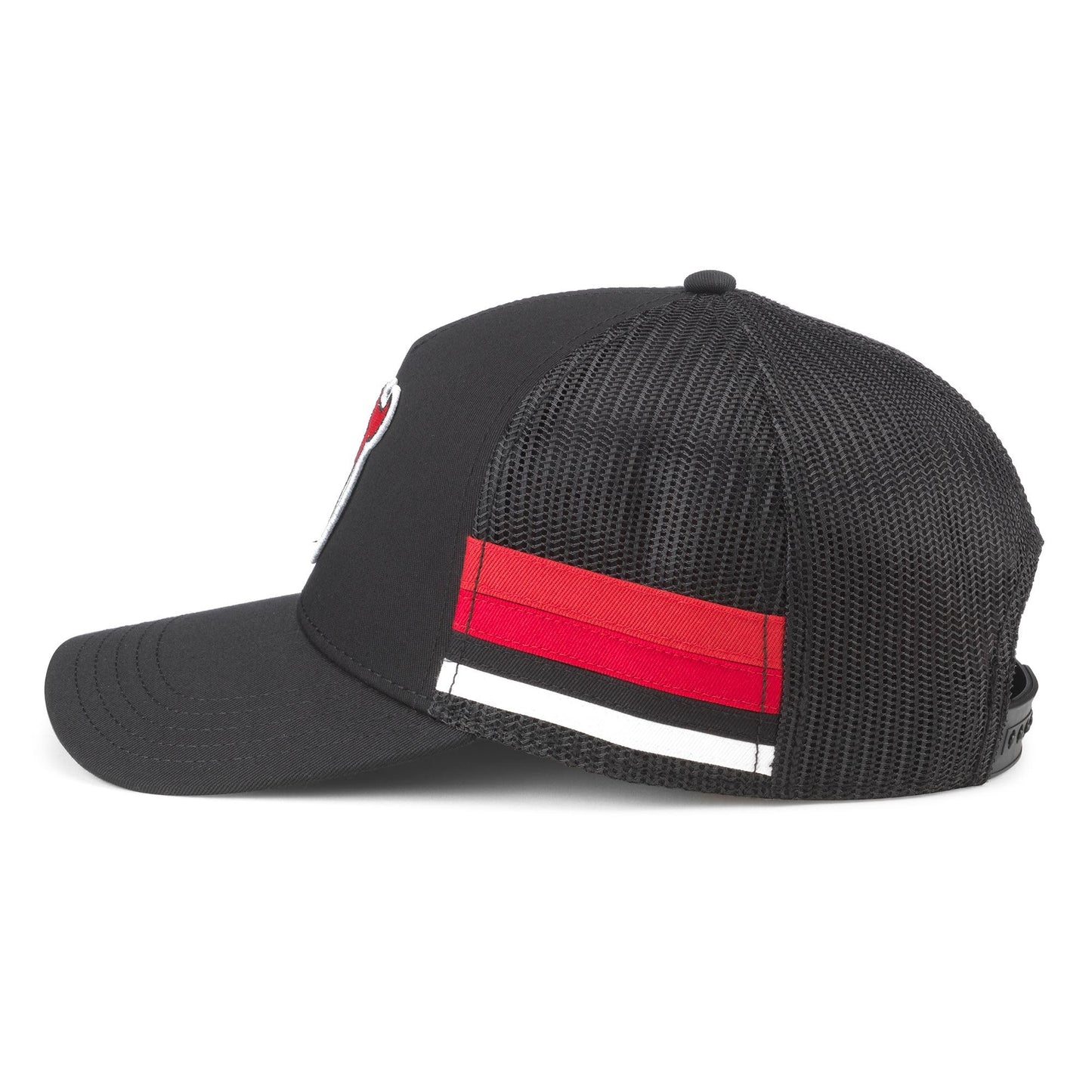 AMERICAN NEEDLE New Jersey Devils NHL Hotfoot Adjustable Snapback Baseball Hat (23018A-NJD-BLK)