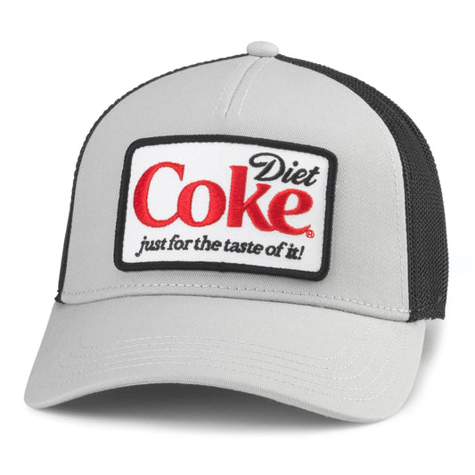 AMERICAN NEEDLE Diet Coke Twin Valin Patch Adjustable Snapback Baseball Hat (22005A-DCOKE-BKGR)