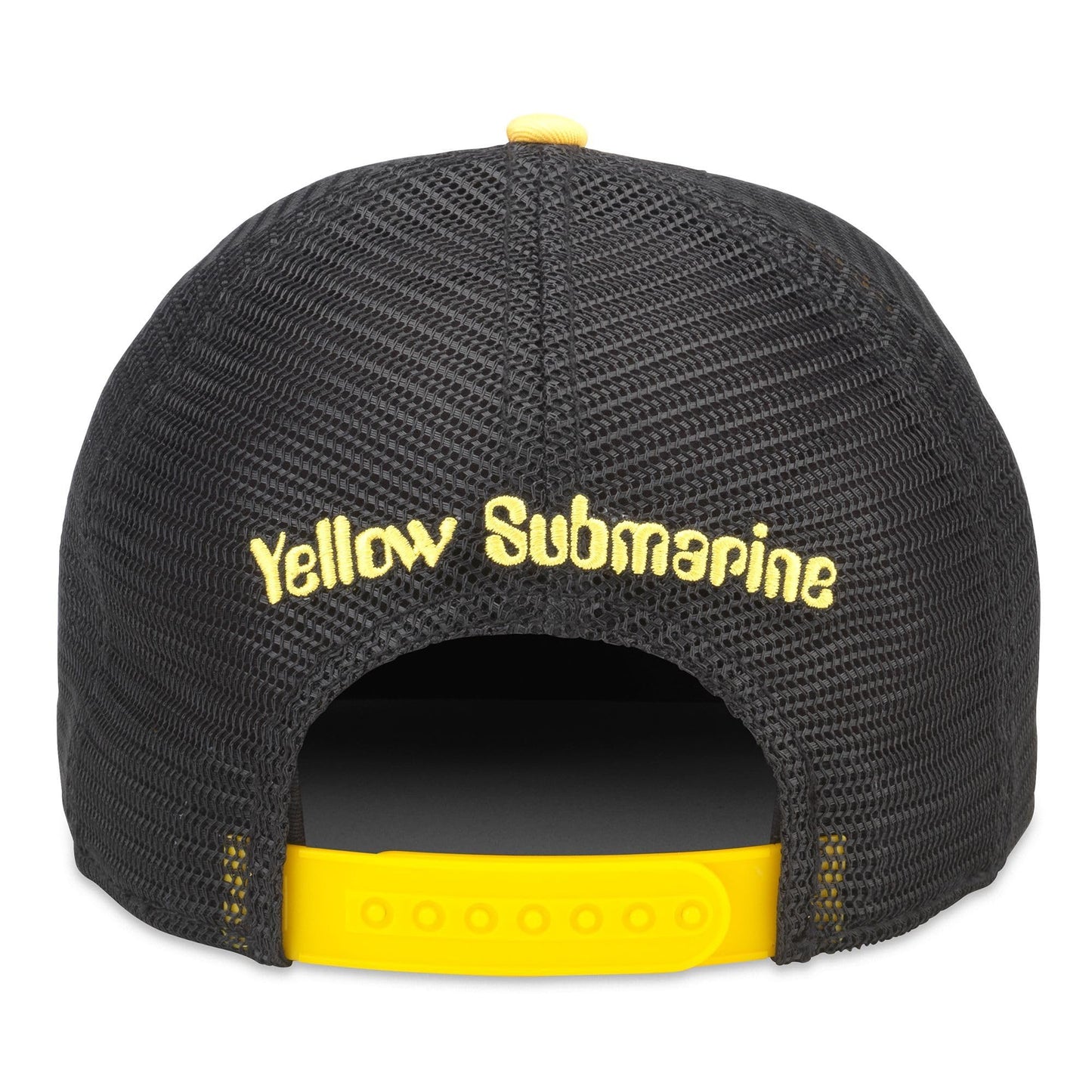 AMERICAN NEEDLE The Beatles Yellow Submarine Sinclair Adjustable Snapback Baseball Hat, Black/Ivory/Yellow (21001A-YESUB-BKIVYE)