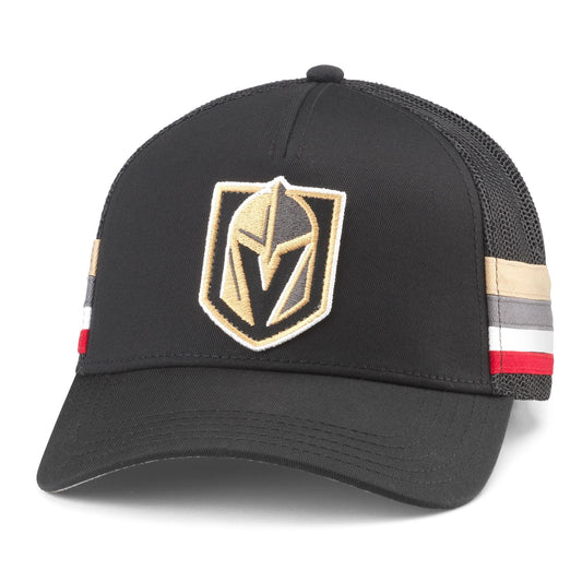 AMERICAN NEEDLE Vegas Golden Knights NHL Hotfoot Adjustable Snapback Baseball Hat, Black (23018A-VGK-BLK)