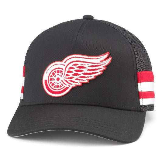 AMERICAN NEEDLE Detroit Red Wings NHL Hotfoot Adjustable Snapback Baseball Hat, Black (23018A-DRW-BLK)
