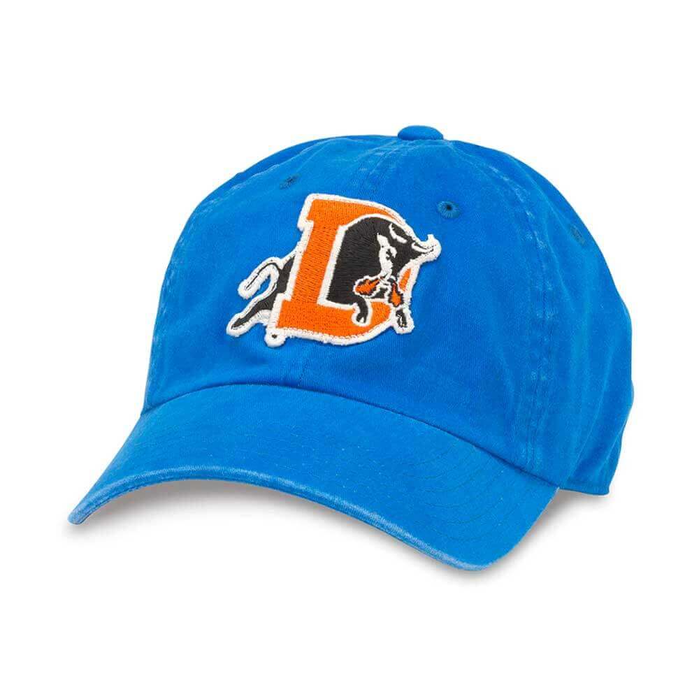 Durham Bulls Hat: Ivory/Royal Blue Strapback Dad Hat | MiLB