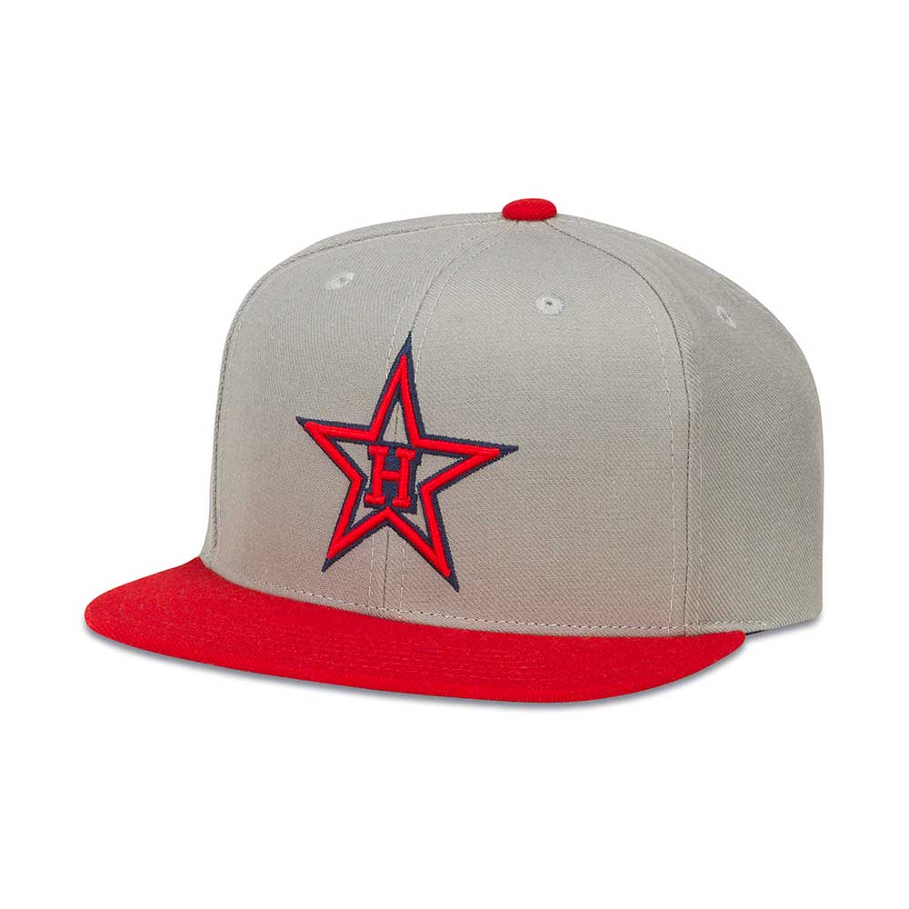 Hollywood Stars Hats: Grey/Red Snapback Baseball Hat | MiLB Apparel