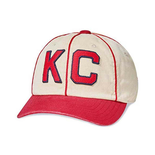 Kansas City Monarchs Hats: Ivory/Dark Red Strapback Dad Hat | NLB