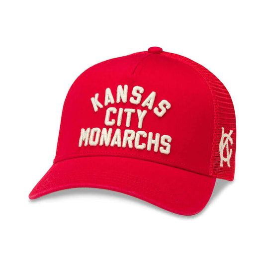 Kansas City Monarchs Hats: Negro League Red Snapback Trucker Hat