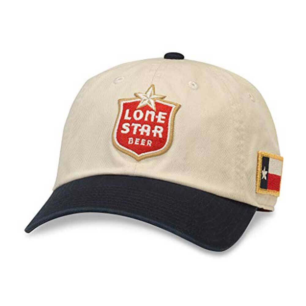 American-Needle-Lone-Star-Beer-Ivory-Navy-Adjustable-Buckle-Strap-Dad-Hat-HPS-Hat-pro-Shop-Com