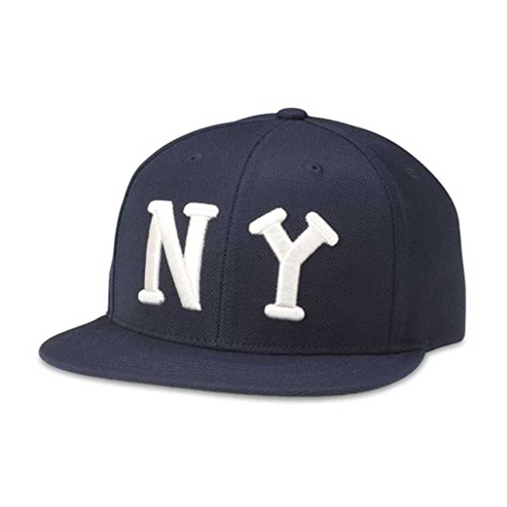 New York Black Yankees Hat: Navy Flat Bill Snapback | Negro League