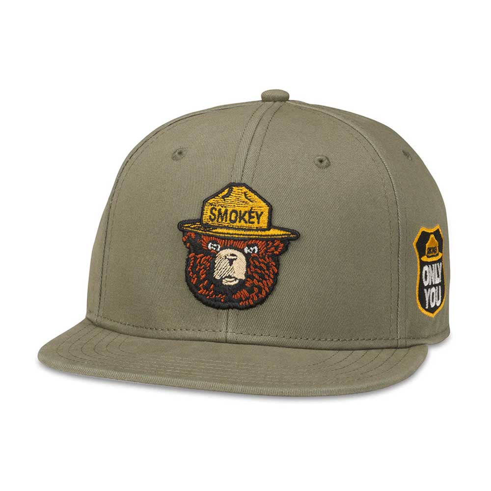 Smokey Bear Hats: Moss Strapback Baseball Hat | Outerwear