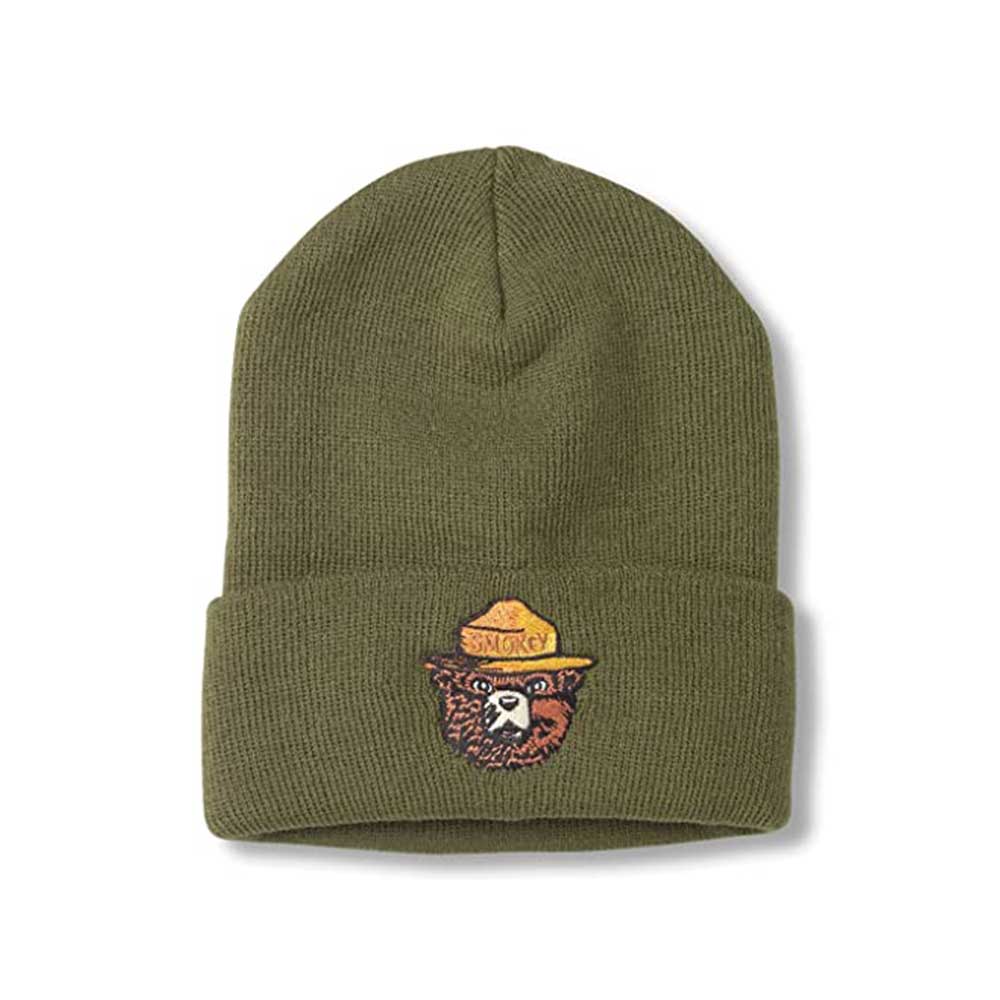 Smokey Bear Hats: Olive Cuffed Knit Beanie | Vintage Brands