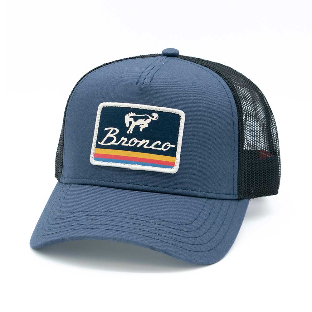 Ford Bronco Hat: Navy/Black Snapback Trucker Hat | Vintage Brands