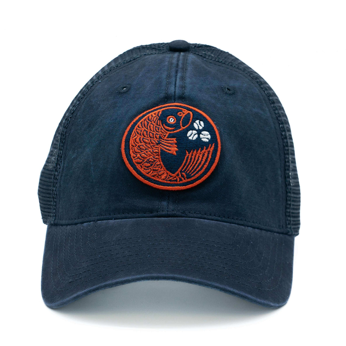 Carp Hat Pattern Hiroshima Toyo Carp Hats: Trucker Hat | Japanese Baseball