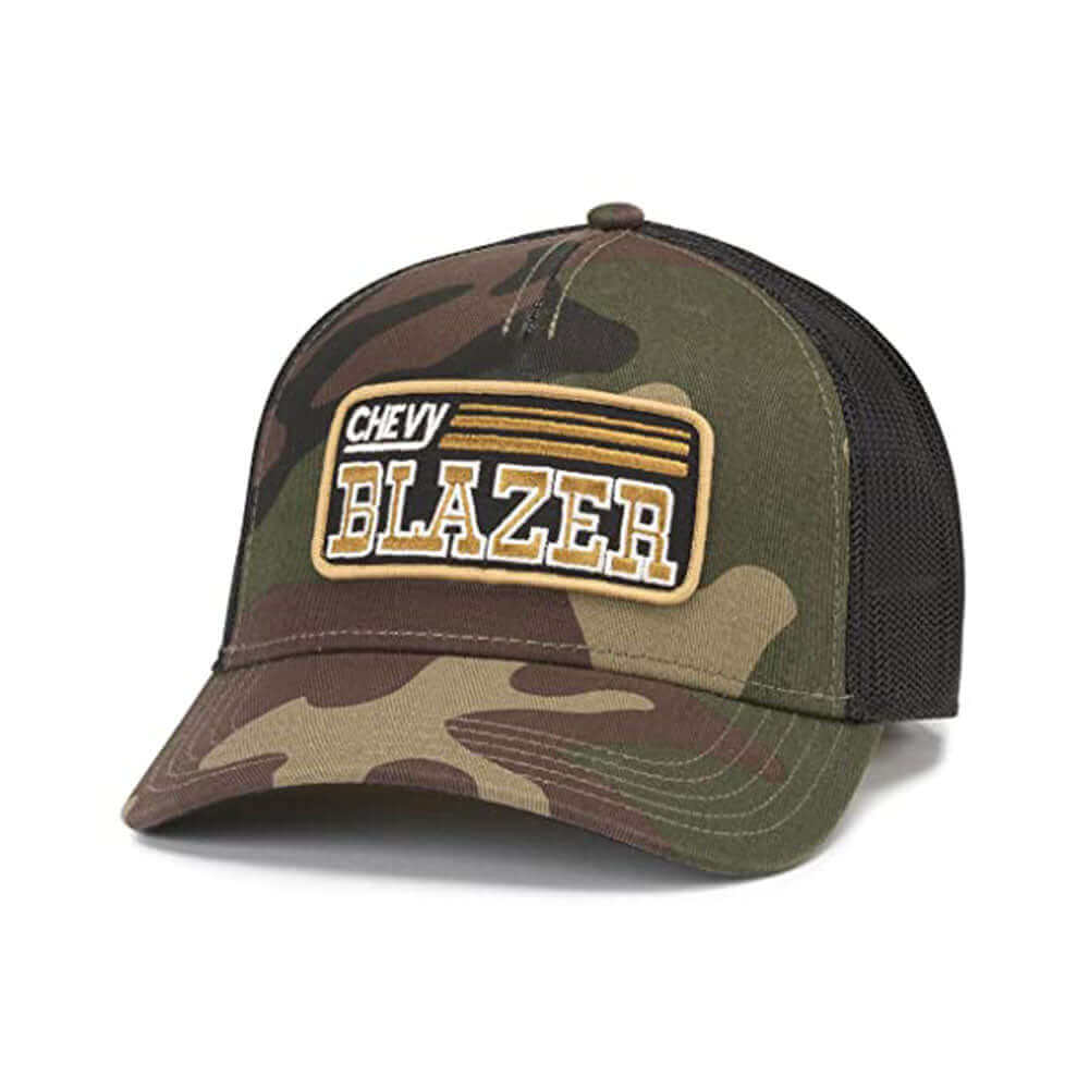 Chevy Blazer Hats: Black/Camo Snapback Trucker Hat | Chevrolet