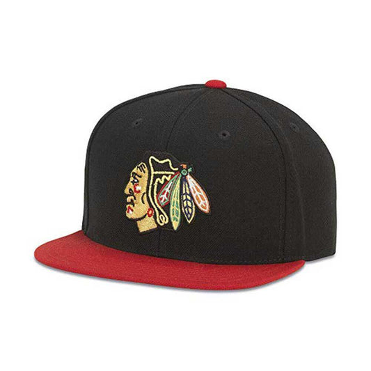 Chicago Blackhawks Hats: Wool Snapback Flat Bill Hat | NHL Teams