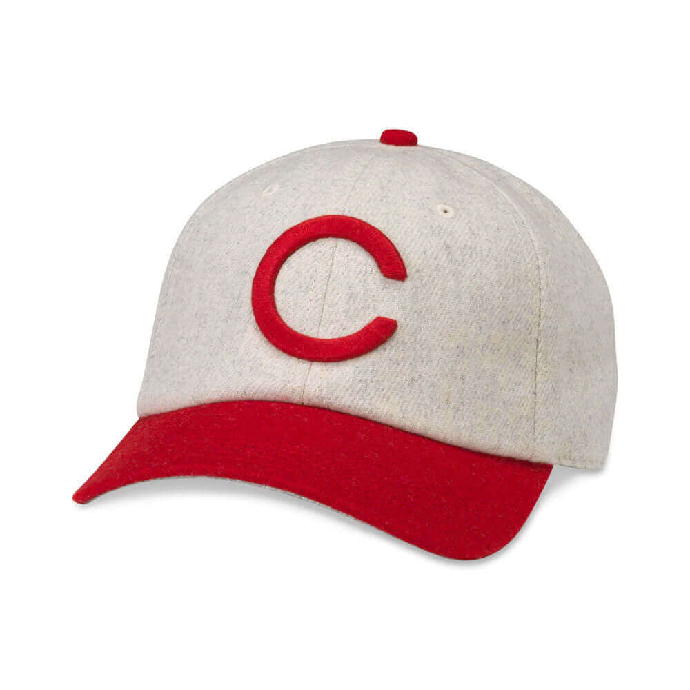 Cleveland Spiders Hats: Ivory/Red Strapback Dad Hat | Baseball
