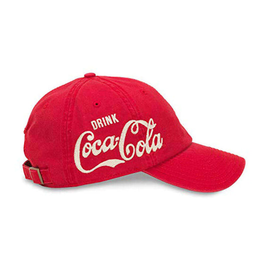 Coca-Cola Hat: Red Snapback Baseball Hat | Side Embroidery