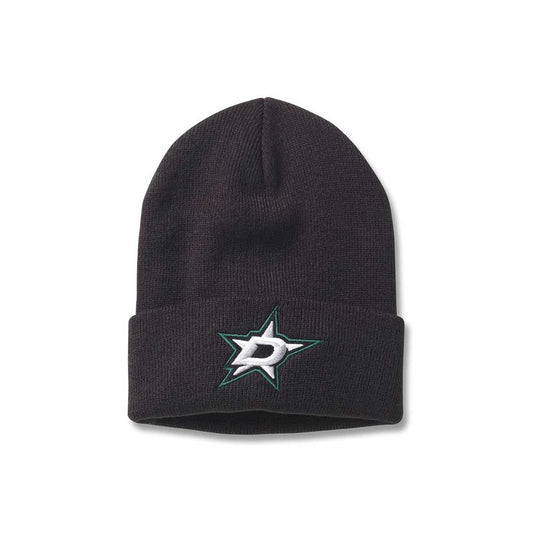 Dallas Stars Beanies: Black Cuffed Knit Beanie | NHL Hats