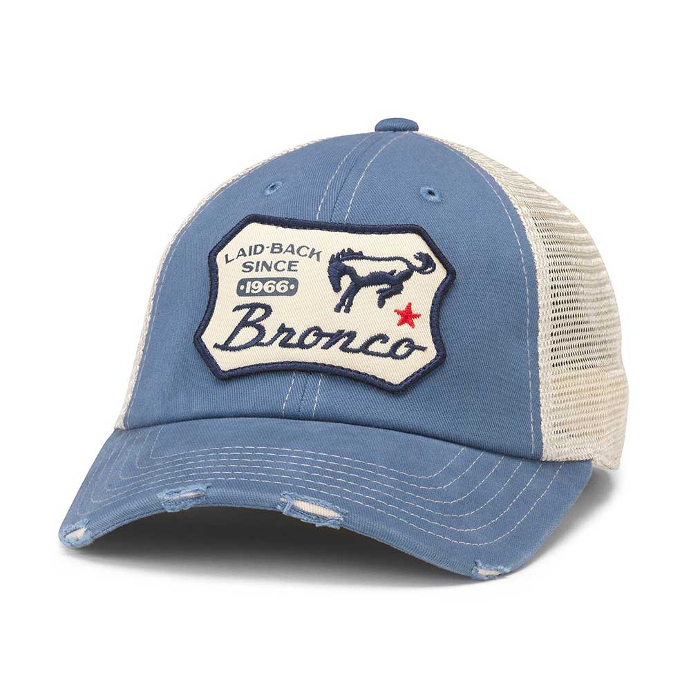 Ford Bronco Hat: Stone/Bay Blue Snapback Trucker Hat | Orville