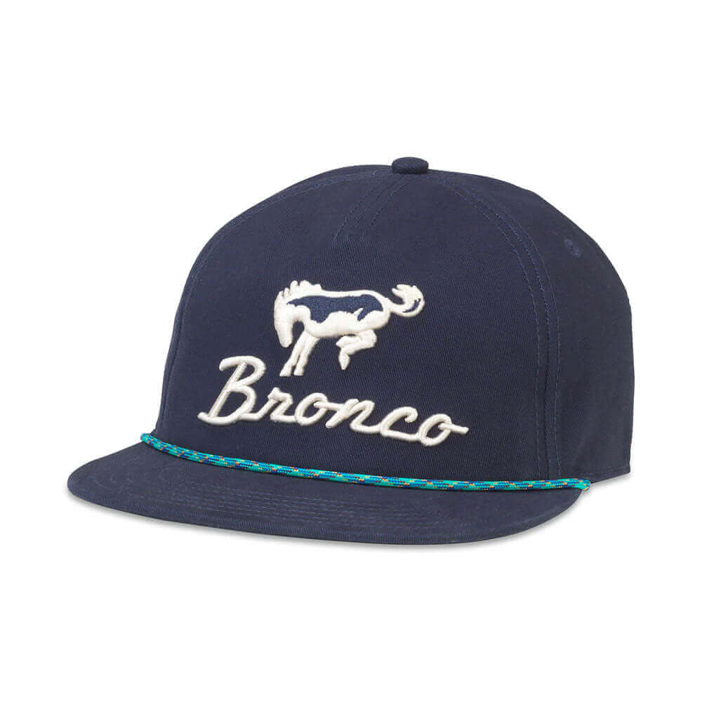 Ford Bronco Hats: Navy Snapback Rope Hat | Vintage Brands
