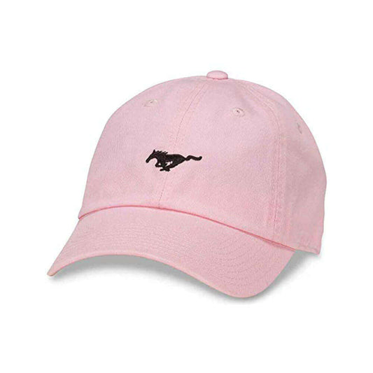 Ford Mustang Hats: Micro Pink Strapback Dad Hat | Vintage