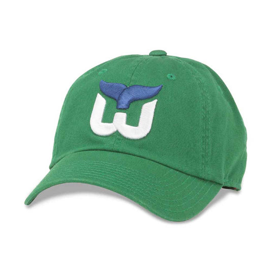 Hartford Whalers Hats: Kelly Green Strapback Dad Hat | Retro Teams