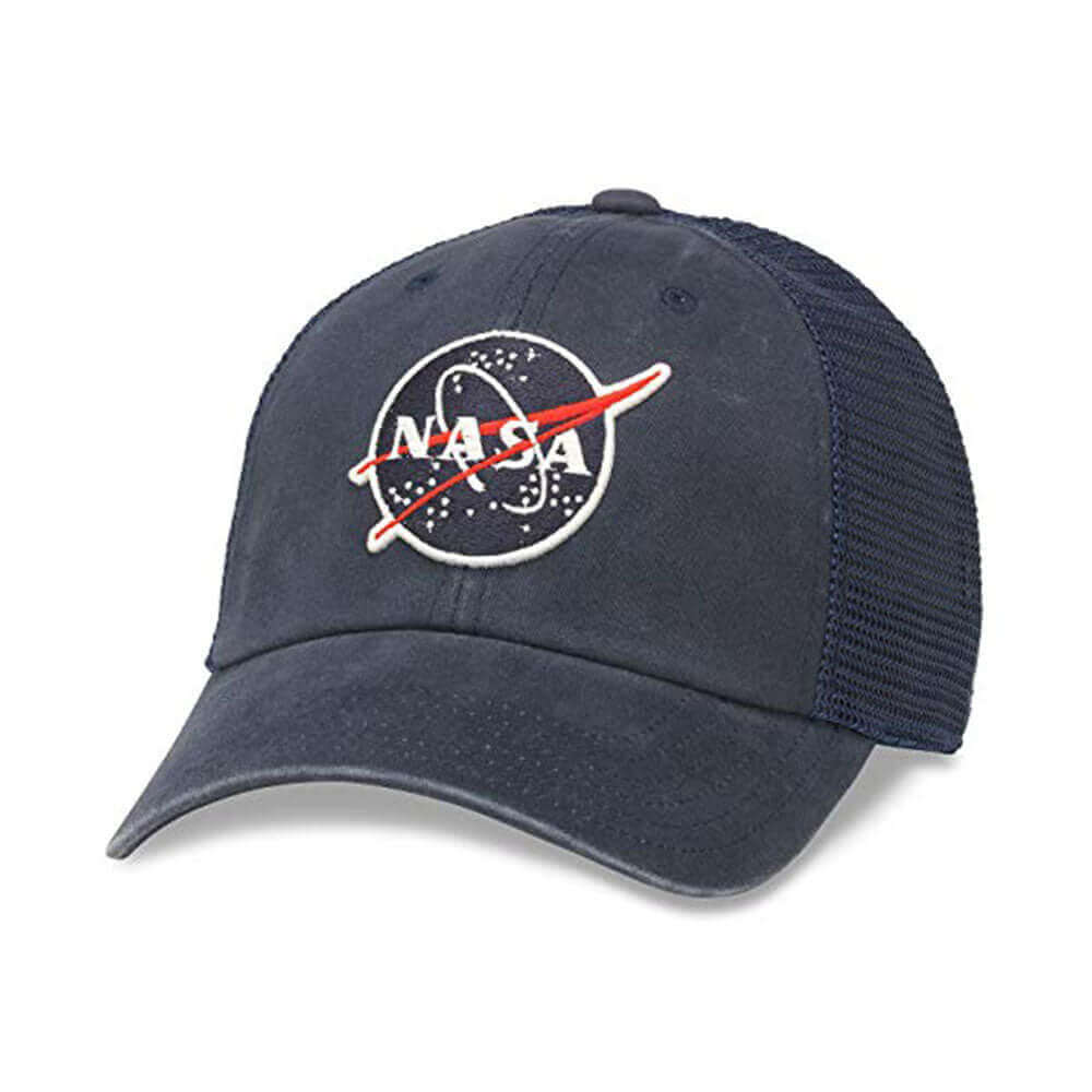NASA Hats: Navy Strapback Hat with Mesh Backing | Popular Brands