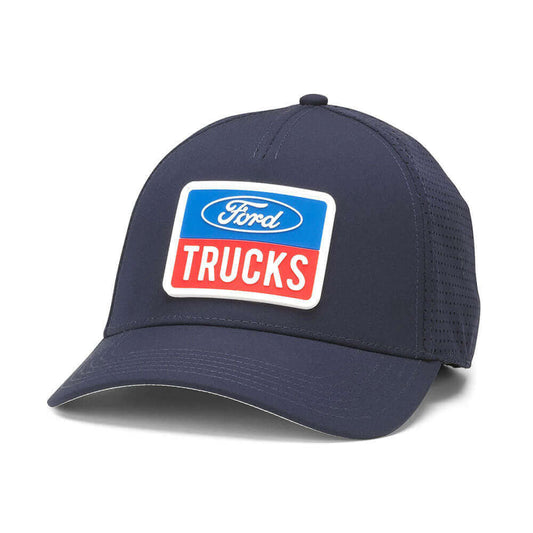 Ford Trucks Hats: Navy Snapback Performance Hat | PVC Patch