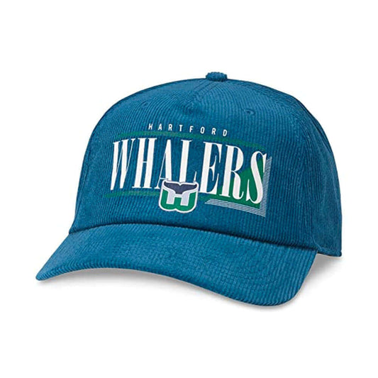 Hartford Whalers Hats: Printed Corduroy Adjustable Snapback Hat
