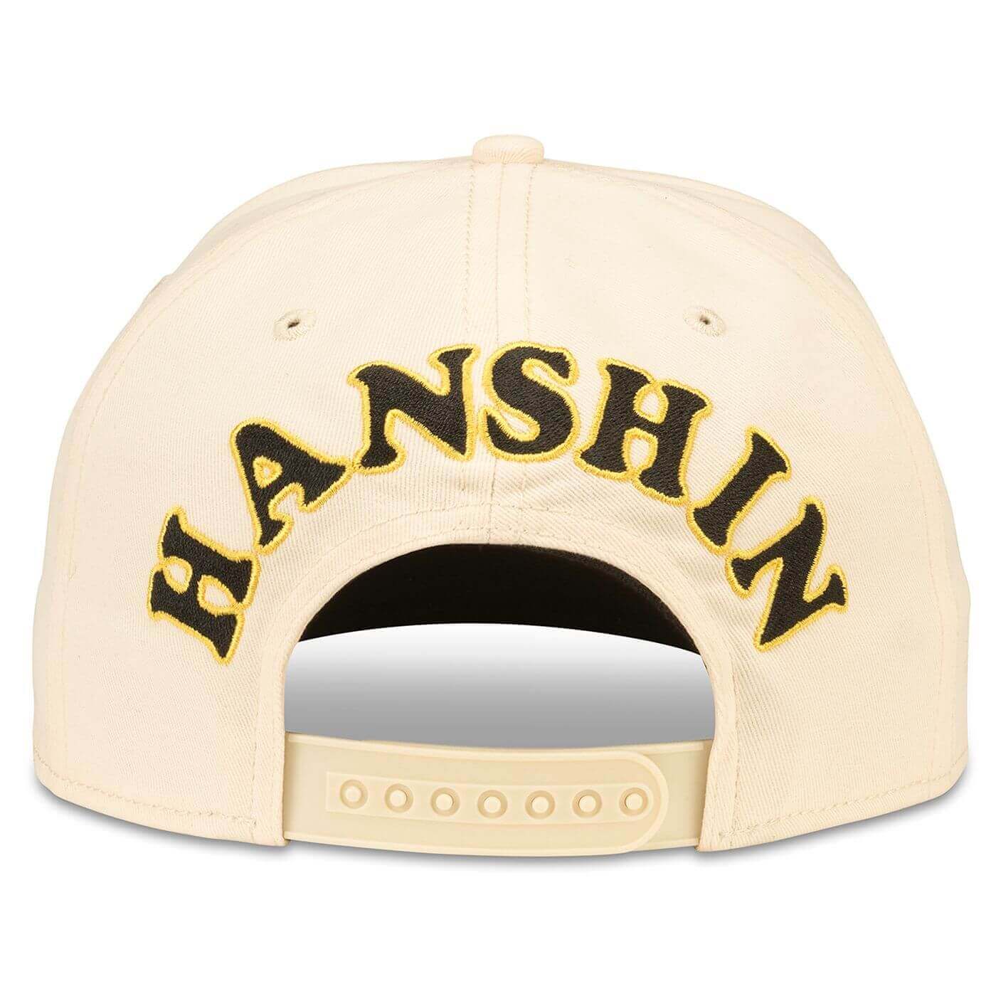 Hanshin Tigers Hat: Ivory Snapback Flat Bill Hats | Japanese Baseball Back