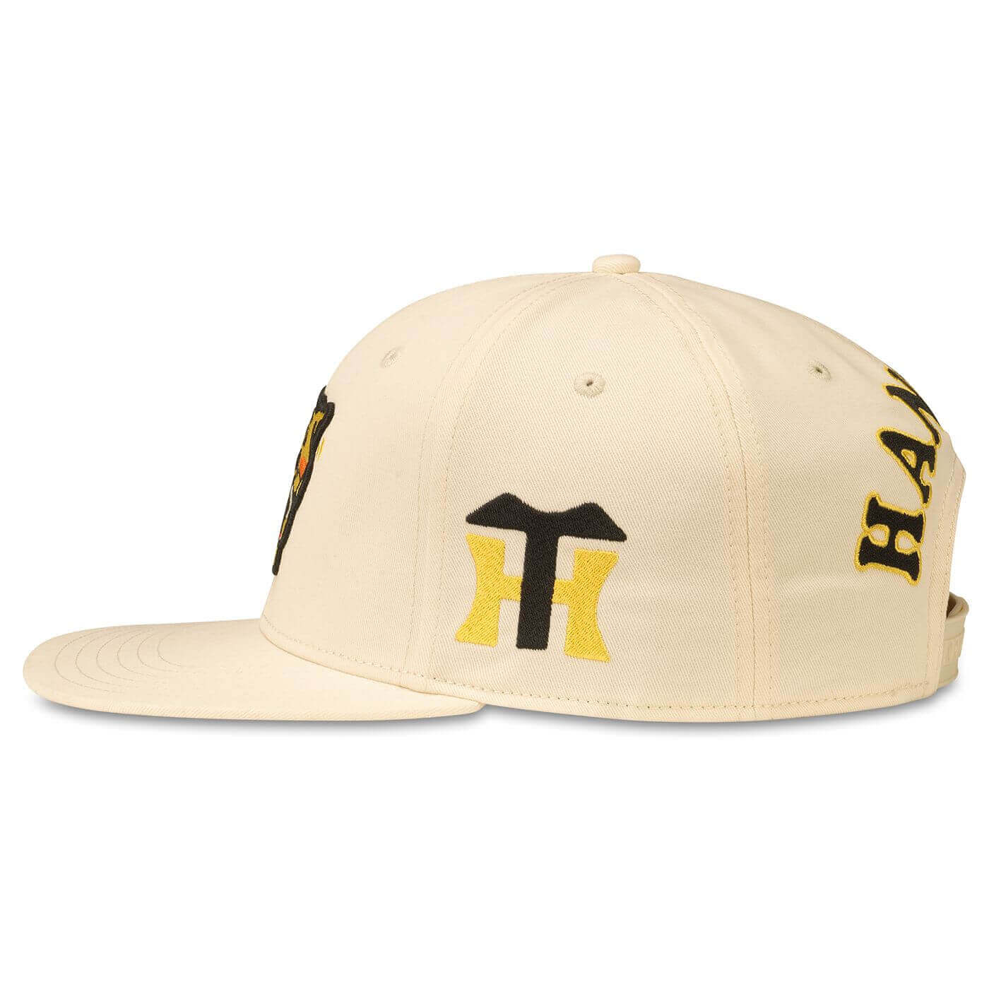 Hanshin Tigers Hat: Ivory Snapback Flat Bill Hats | Japanese Baseball Side