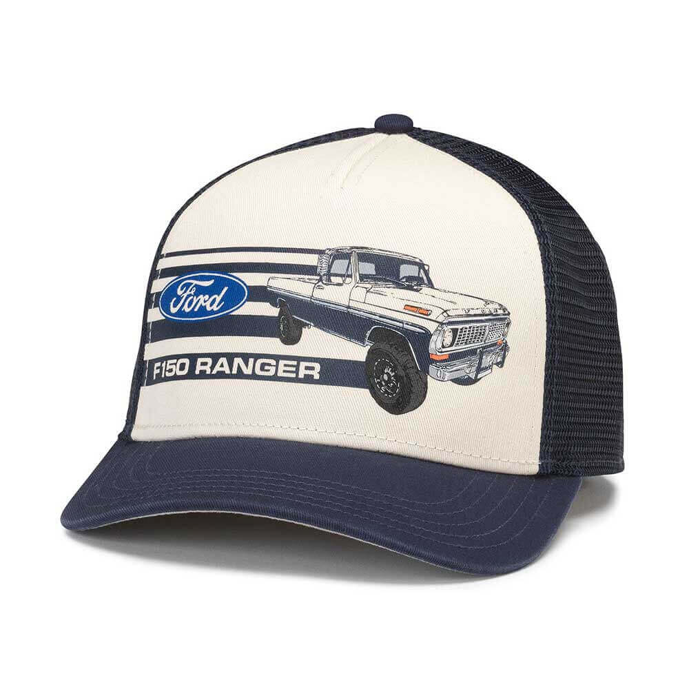 Ford F-150 Hat: Sinclair Navy Ivory Snapback Trucker Hats | Vinatge